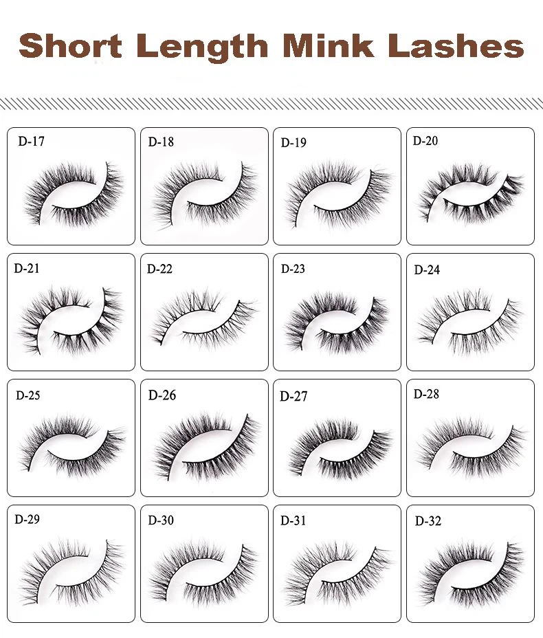 short length mink lashes
